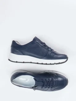 Damen Semler – Komfort-Sneaker aus Kalbleder dunkel