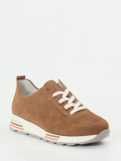 Damen Semler – Komfort-Sneaker aus Veloursleder cognac