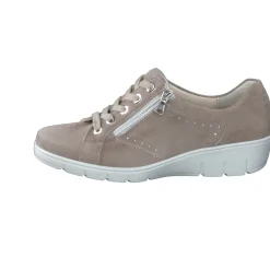 Damen Semler – Komfort-Sneaker aus Veloursleder Taupe