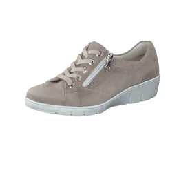 Damen Semler – Komfort-Sneaker aus Veloursleder Taupe