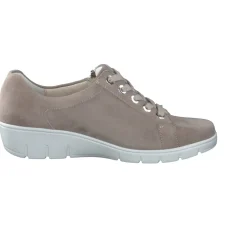 Damen Semler – Komfort-Sneaker aus Veloursleder Taupe