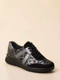 – Komfort-Sneaker aus geprägtem Leder*Semler Sale