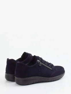 Damen Semler – Komfort-Sneaker aus Veloursleder Dunkel