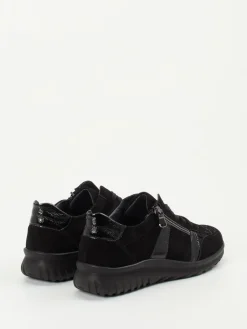 Damen Semler – Komfort-Sneaker aus Velours- und Lackleder