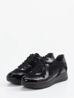 – Komfort-Sneaker aus Velours- und Lackleder*Semler Best