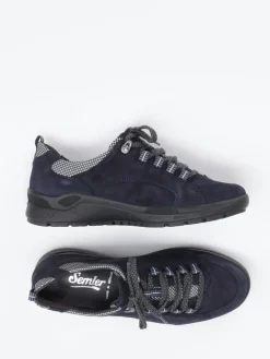 Damen Semler – Komfort-Sneaker aus Veloursleder Dunkel