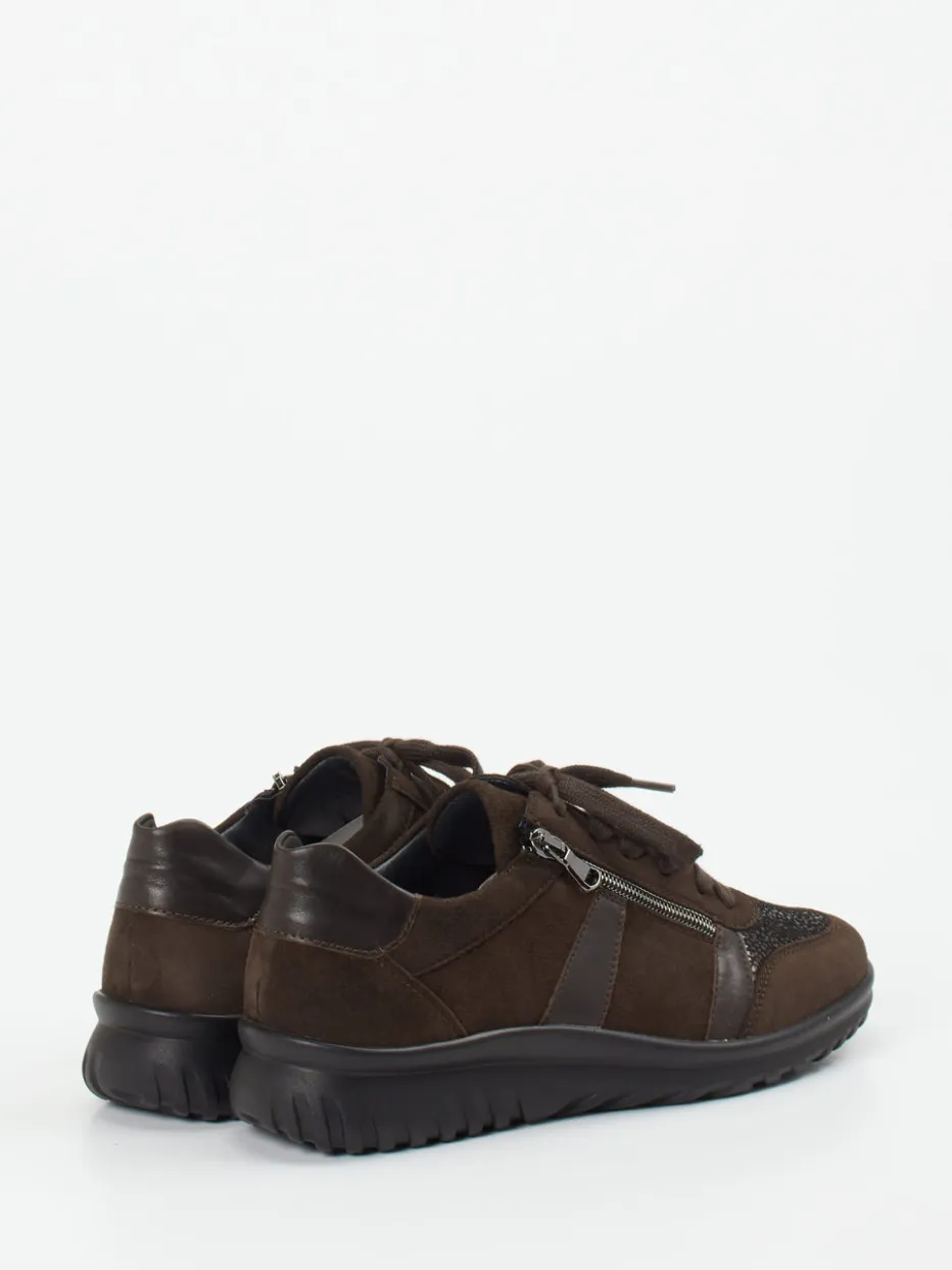 – Komfort-Sneaker aus Veloursleder dunkel*Semler Outlet