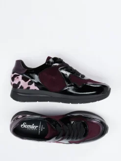 – Komfort-Sneaker aus Lackleder in Brombeer*Semler Sale