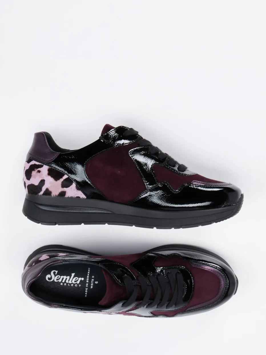 – Komfort-Sneaker aus Lackleder in Brombeer*Semler Sale