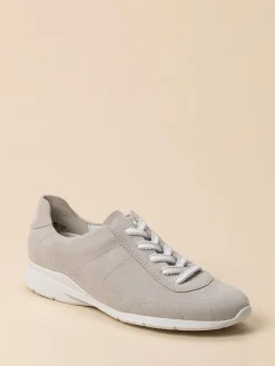 Damen Semler – Komfort-Sneaker aus Veloursleder hellgrau