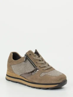 – Komfort-Sneaker aus Veloursleder taupe*Semler Outlet
