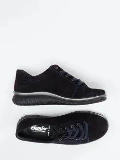 Damen Semler – Komfort-Sneaker aus Veloursleder Dunkel