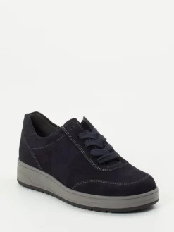 Damen Semler – Komfort-Sneaker aus Veloursleder Dunkel