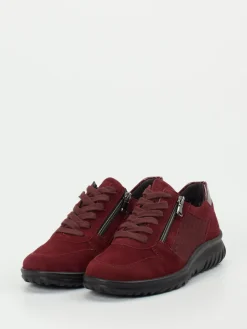 Damen Semler – Komfort-Sneaker aus Veloursleder Bordeaux