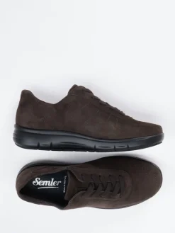 – Komfort-Sneaker aus Veloursleder Dunkel*Semler