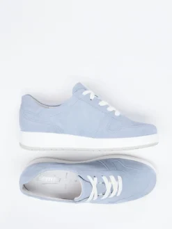 Damen Semler – Komfort-Sneaker aus Veloursleder hell