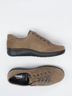 Damen Semler – Komfort-Sneaker aus Veloursleder taupe
