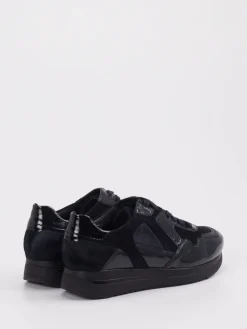 Damen Semler – Komfort-Sneaker aus Veloursleder Schwarz