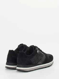 Damen Semler – Komfort-Sneaker aus Veloursleder Anthrazit