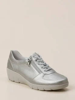 – Komfort-Sneaker aus Metallicleder*Semler Hot