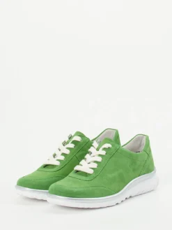 Damen Semler – Komfort-Sneaker aus Veloursleder gras