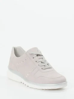 Damen Semler – Komfort-Sneaker aus Veloursleder hell