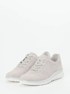 Damen Semler – Komfort-Sneaker aus Veloursleder hell