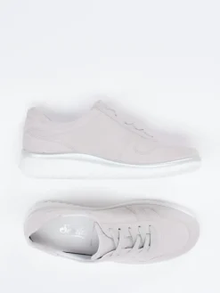 Damen Semler – Komfort-Sneaker aus Veloursleder hell