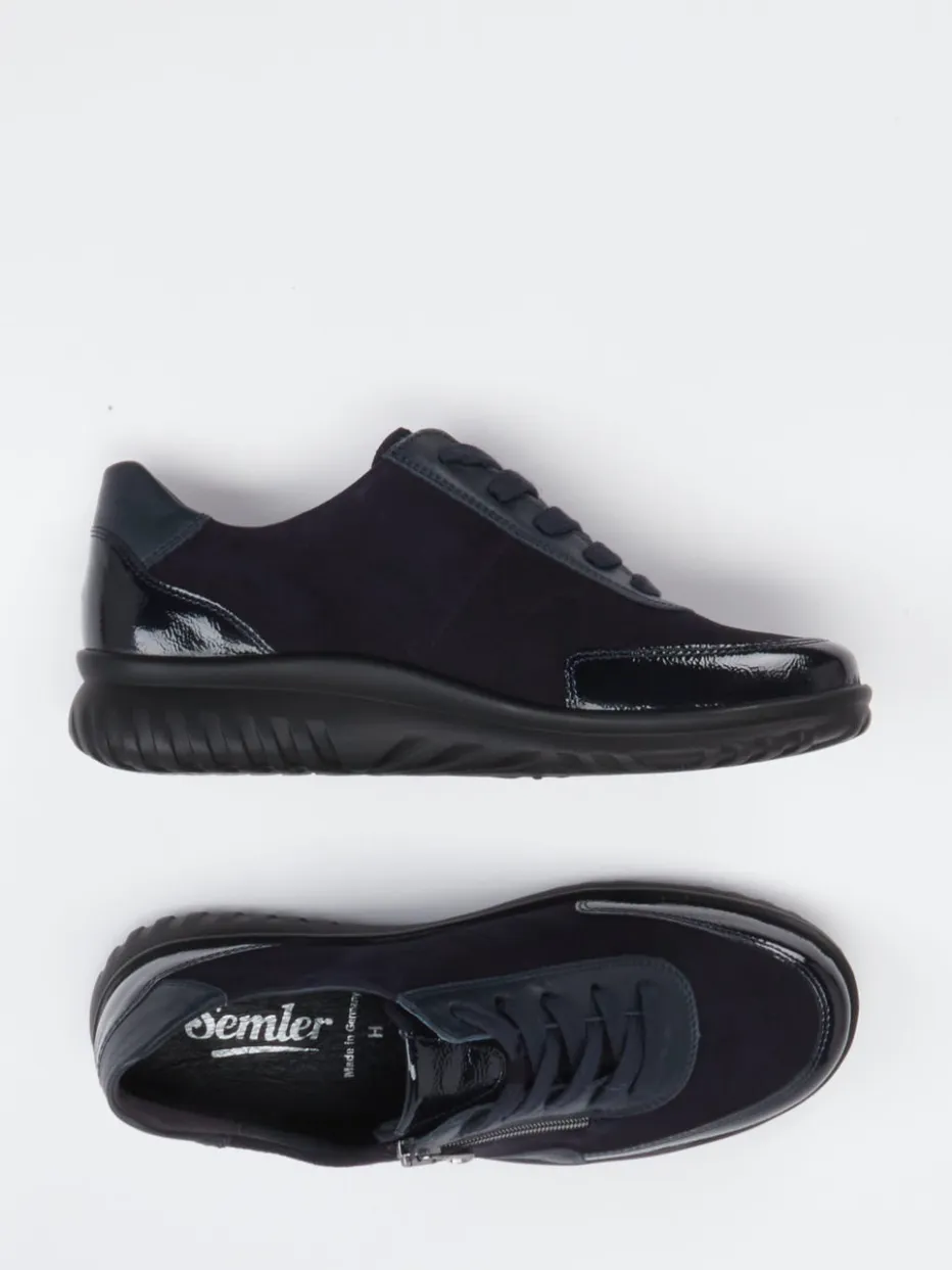 – Komfort-Sneaker aus Veloursleder dunkel*Semler Best