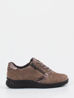 Damen Semler – Komfort-Sneaker aus Veloursleder taupe