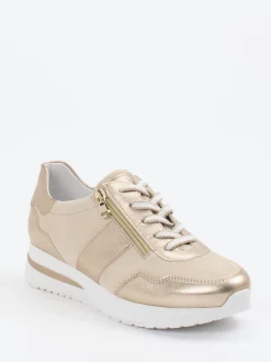 Damen Semler – Komfort-Sneaker aus Veloursleder champagner