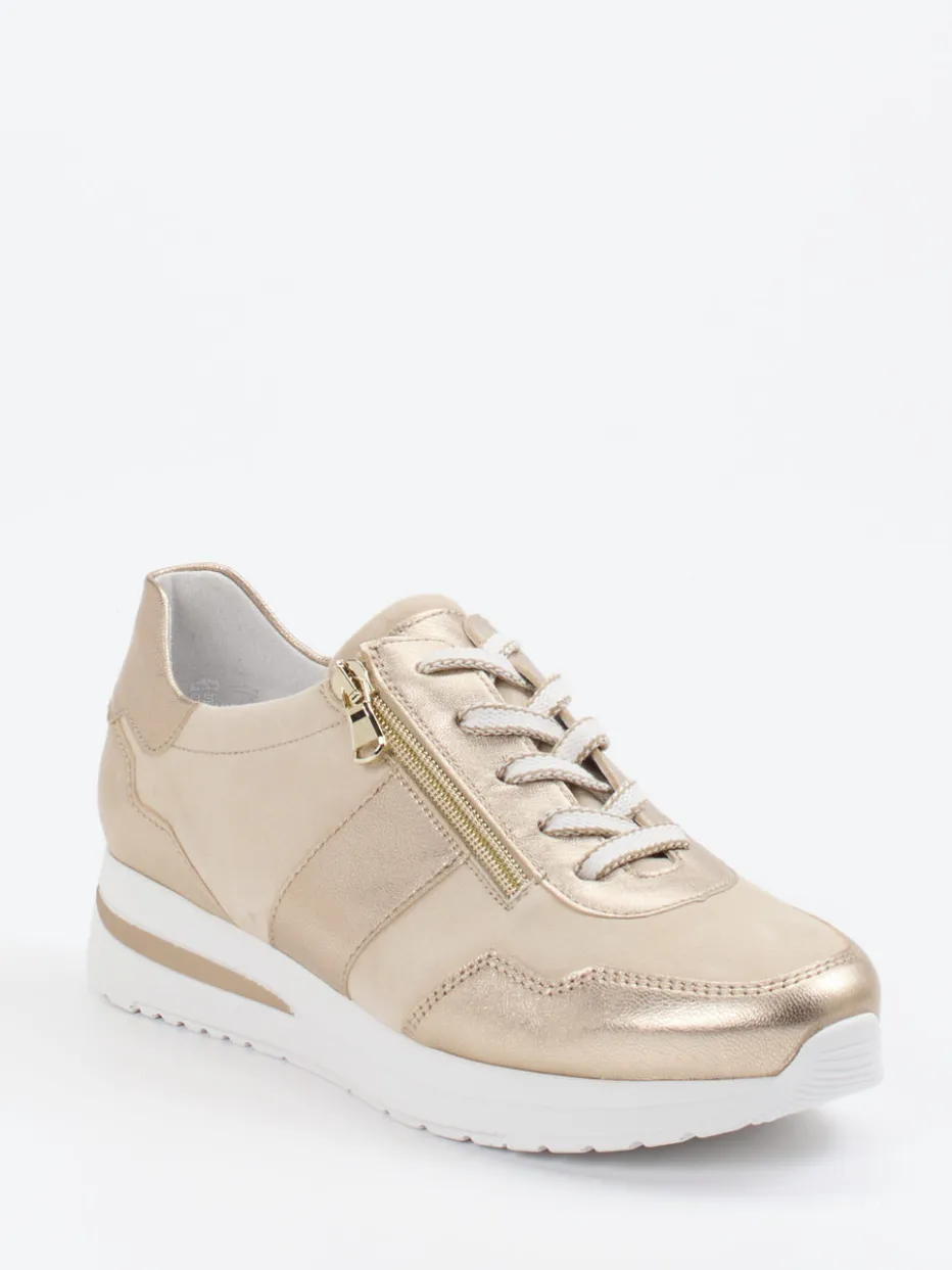 Damen Semler – Komfort-Sneaker aus Veloursleder champagner