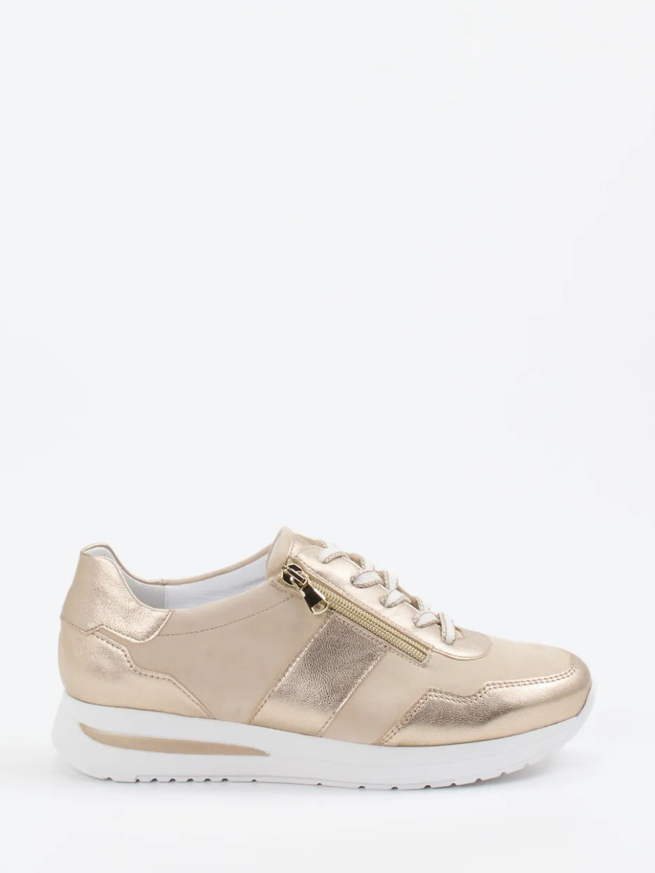 Damen Semler – Komfort-Sneaker aus Veloursleder champagner