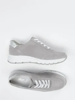 – Komfort-Sneaker aus Veloursleder hell*Semler Best