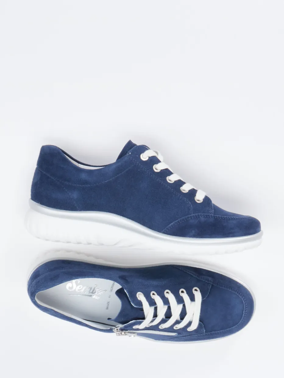 Damen Semler – Komfort-Sneaker aus Veloursleder marine