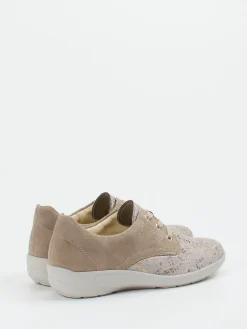 Damen Semler – Komfort-Sneaker aus Veloursleder taupe