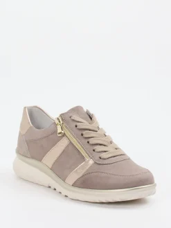– Komfort-Sneaker aus Veloursleder Taupe*Semler Online