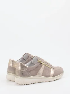 – Komfort-Sneaker aus Veloursleder Taupe*Semler Online