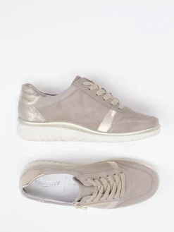 – Komfort-Sneaker aus Veloursleder Taupe*Semler Online