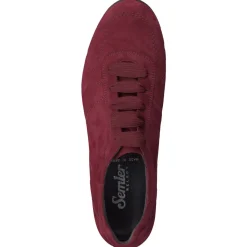 – Komfort-Sneaker aus Veloursleder bordeaux*Semler New