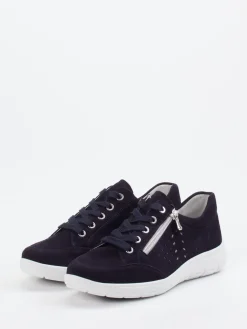 – Komfort-Sneaker aus Veloursleder Dunkel*Semler Hot