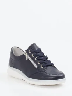 Damen Semler – Komfort-Sneaker aus Kalbleder Dunkel