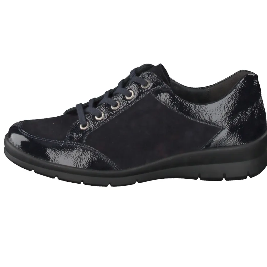 – Komfort-Sneaker aus Lackleder und Veloursleder*Semler Best