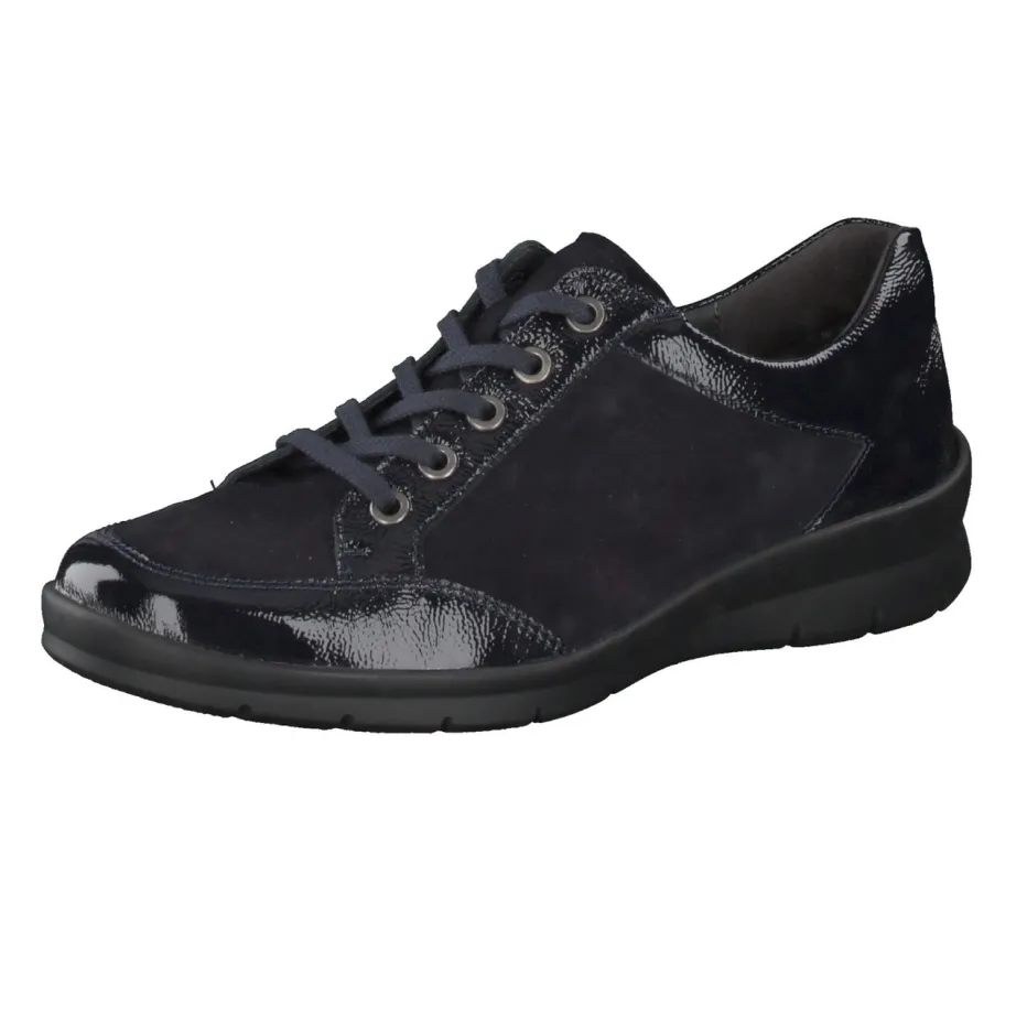 – Komfort-Sneaker aus Lackleder und Veloursleder*Semler Best