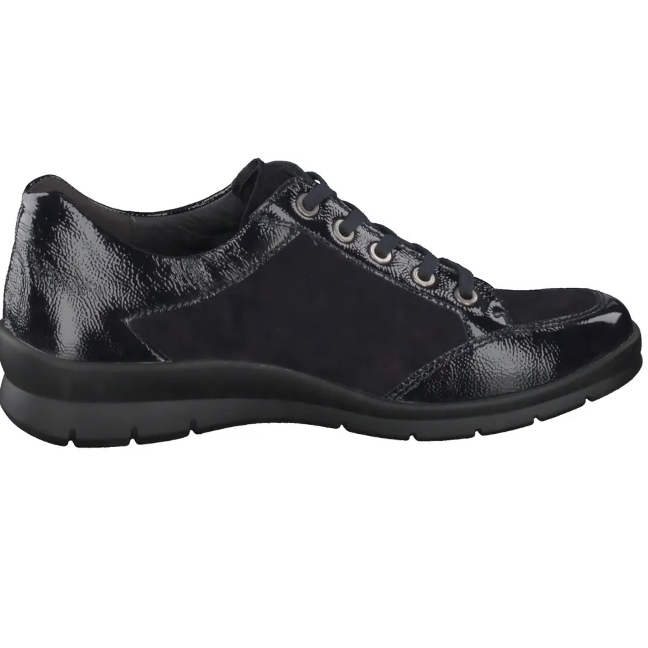 – Komfort-Sneaker aus Lackleder und Veloursleder*Semler Best