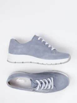 – Komfort-Sneaker aus Veloursleder tauben*Semler Clearance