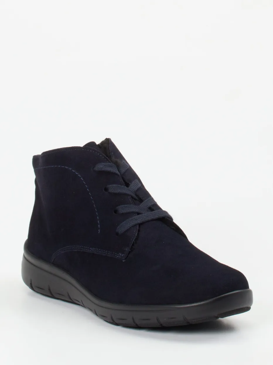 – Komfort-Stiefelette aus Veloursleder Dunkel*Semler Hot