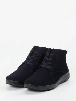 – Komfort-Stiefelette aus Veloursleder Dunkel*Semler Hot