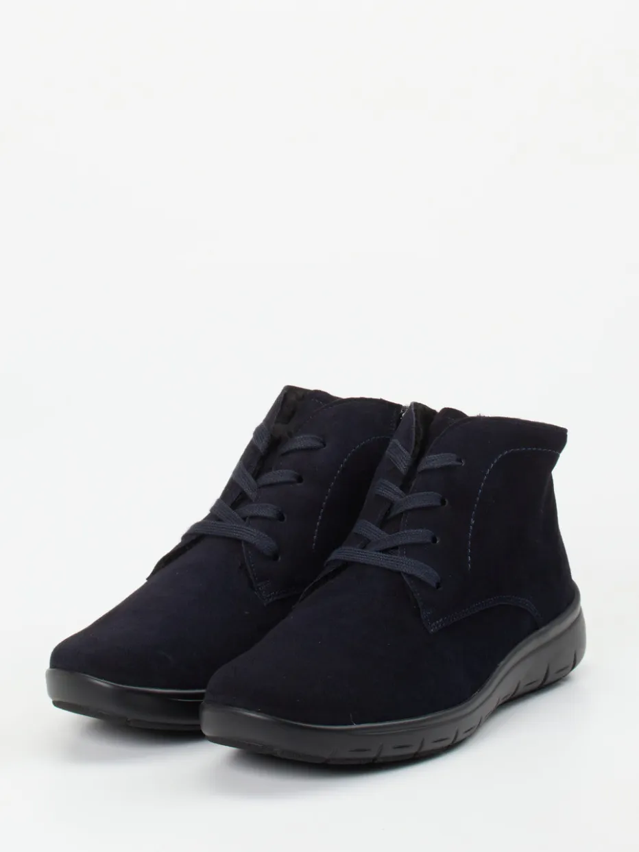 – Komfort-Stiefelette aus Veloursleder Dunkel*Semler Hot