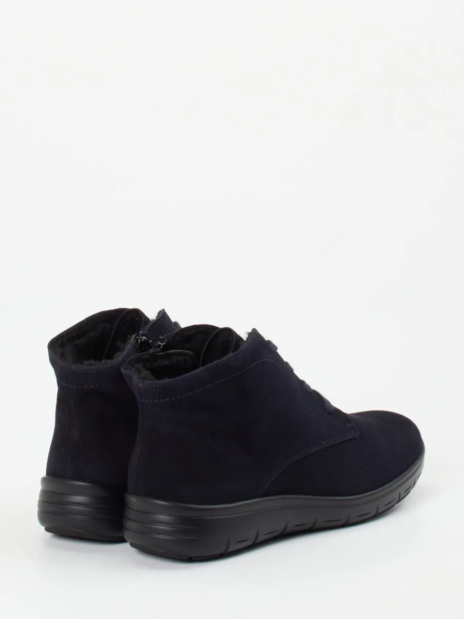 – Komfort-Stiefelette aus Veloursleder Dunkel*Semler Hot